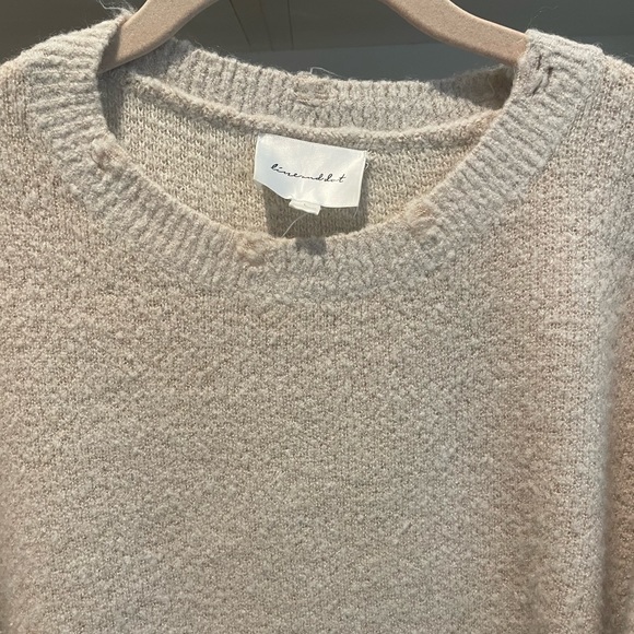 Revolve- Line & Dot Sweater Cream Dress Size Large - Picture 4 of 6